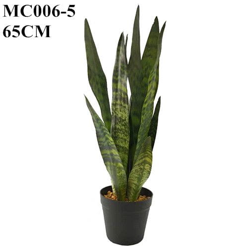 Artificial Snake Plants, Green, Potted, 65 CM, Faux Snake Plant